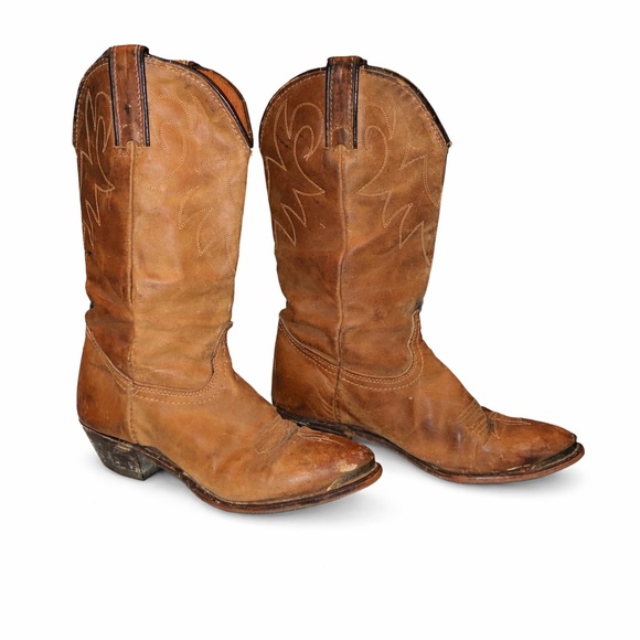 Durango Brown Western Cowboy Boots Women’s 6.5 | Classic Leather Broken In - Picture 6 of 7